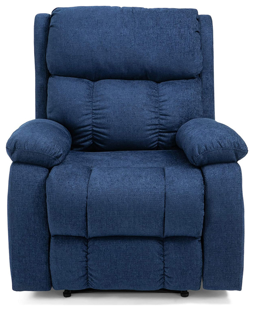 Contemporary Recliner Chair  Massage and Heat Functions With Remote Control   Transitional   Recliner Chairs   by Declusia  Houzz