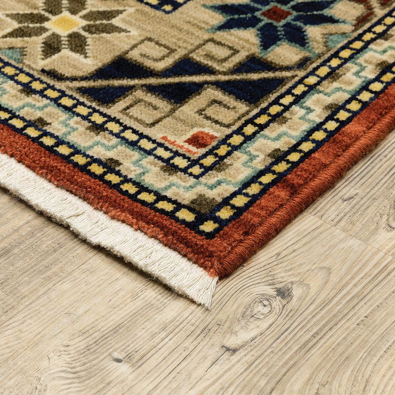 StyleHaven Linwood Border Lodge Fringed Area Rug