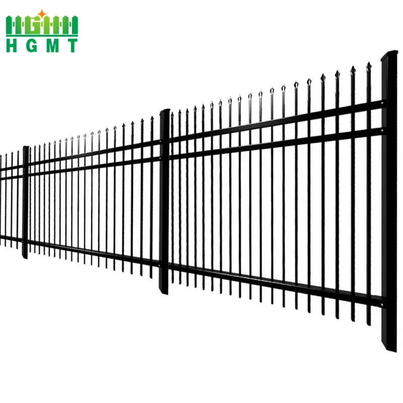 Factory Supply Wrought Steel Tubular Iron Fence  Philippines