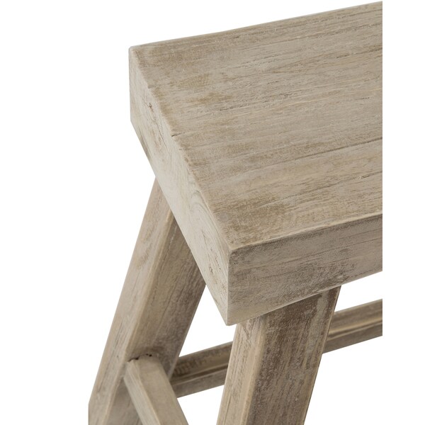 East At Main's Bennett Brown Rubberwood Stool