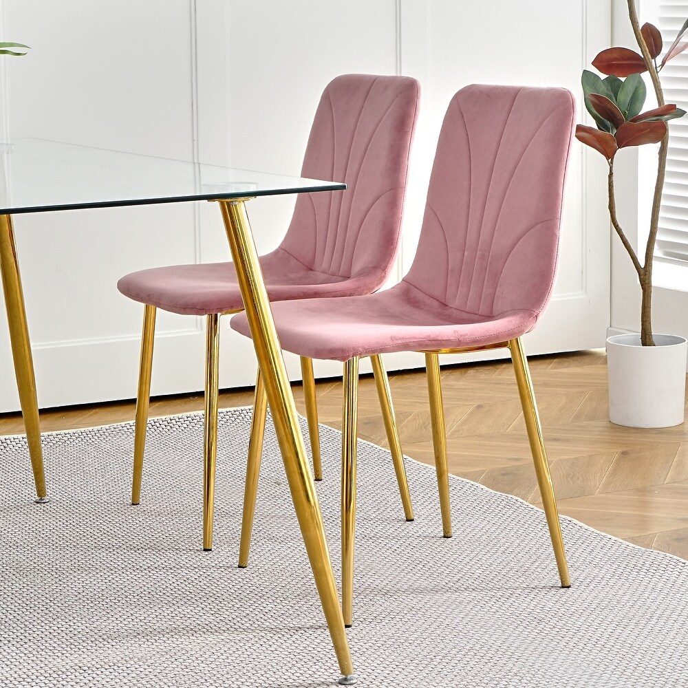 Modern simple light luxury dining chair set of 4