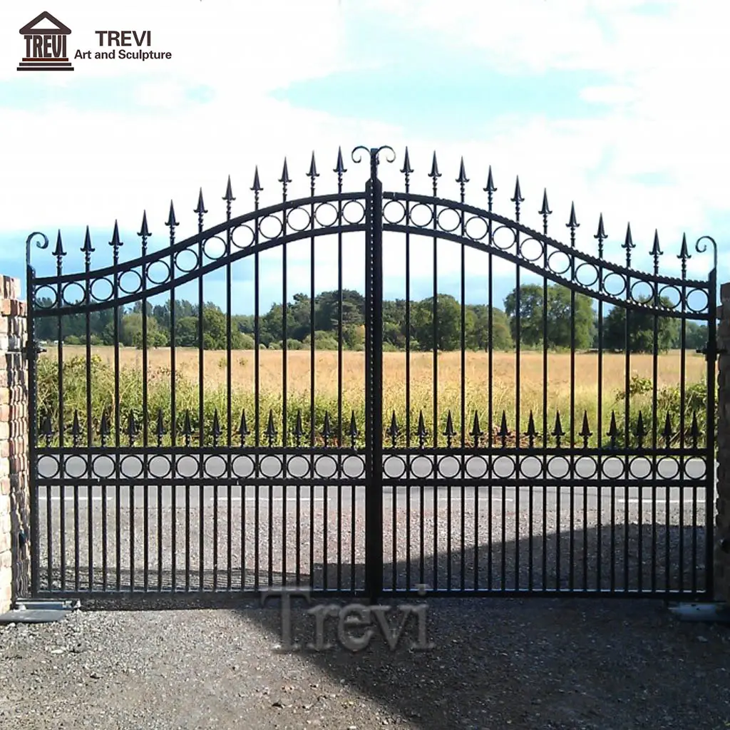 Outdoor Garden Decoration Big Size New Design Large Wrought Iron Gates