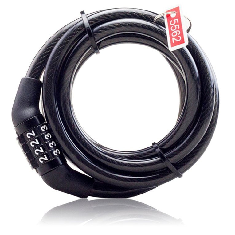 Bicycle Lock Anti-Theft Security Code Combination Lock Steel Bike Cable Lock