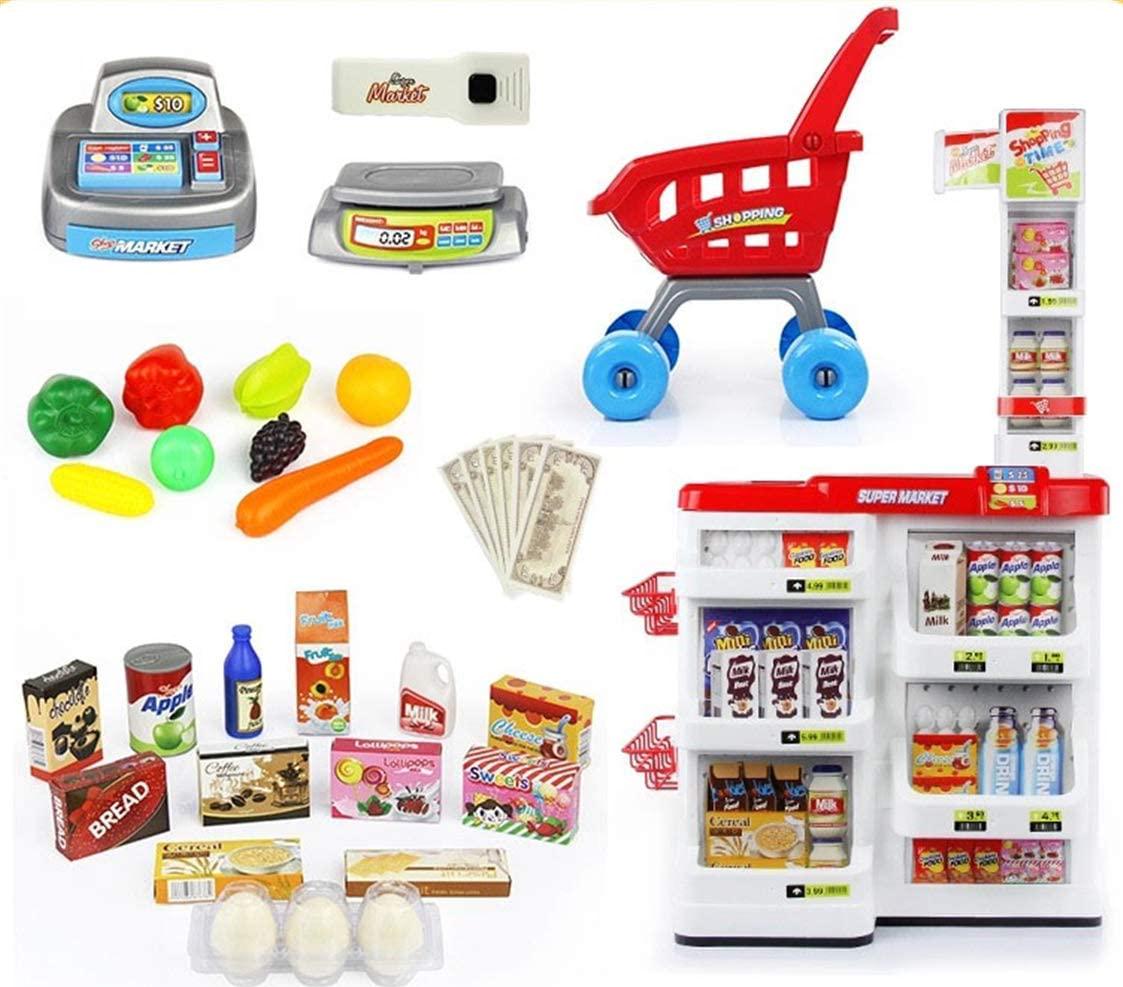 Supermarket Play Set Mundo Toys Shopping Cart for Kids Fruits Cutting  Crowdfused