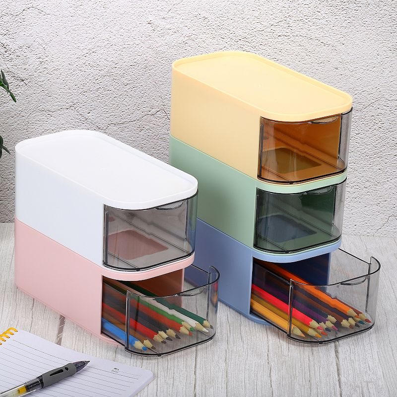 Desktop Storage Drawer Stackable Makeup Stationery Desk Organizer