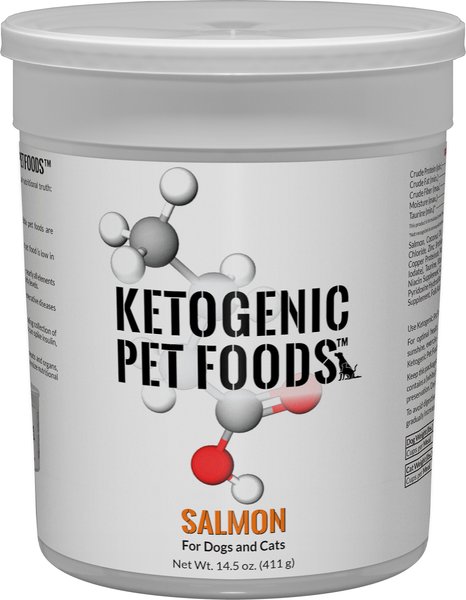 Ketogenic Pet Food Keto Salmon Freeze-Dried Dog and Cat Food， 14.5-oz canister