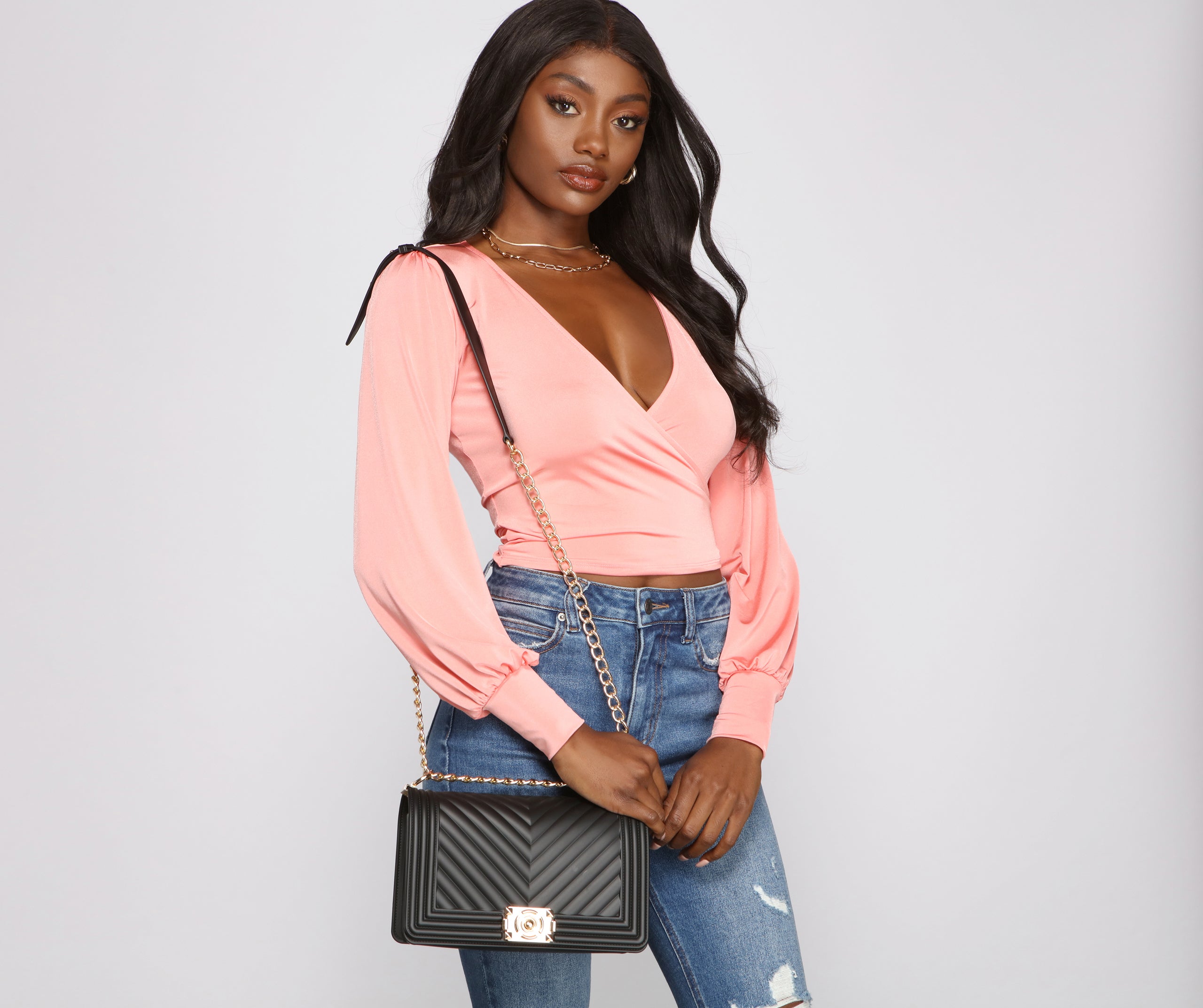 She's A Trendy Babe Jelly Quilted Crossbody