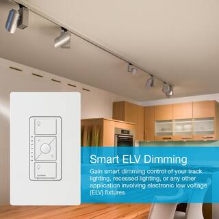 Lutron Caseta Smart Lighting Dimmer Switch for ELV Bulbs 250W LED Bulbs Ivory (PD-5NE-IV) PD-5NE-IV