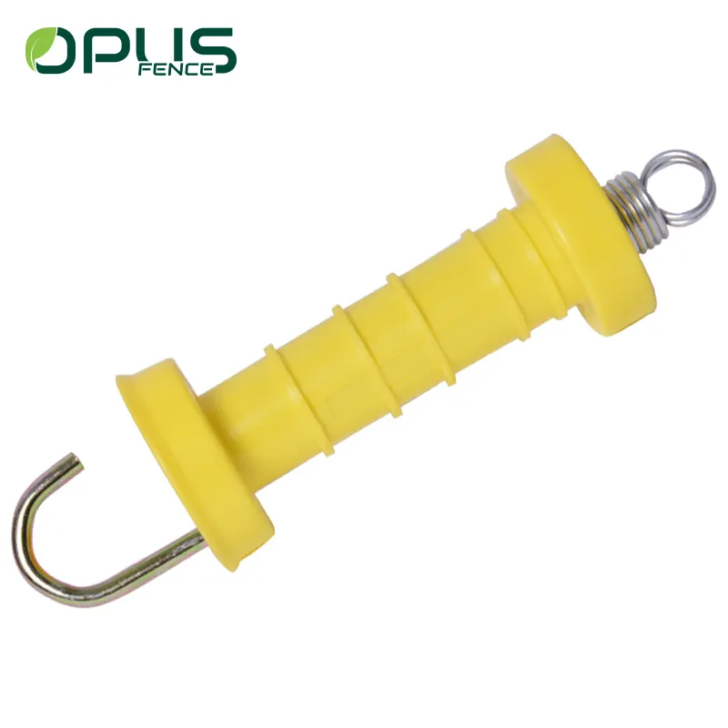 Plastic adjustable electric fence gate handle with hook for farm  electric fence system