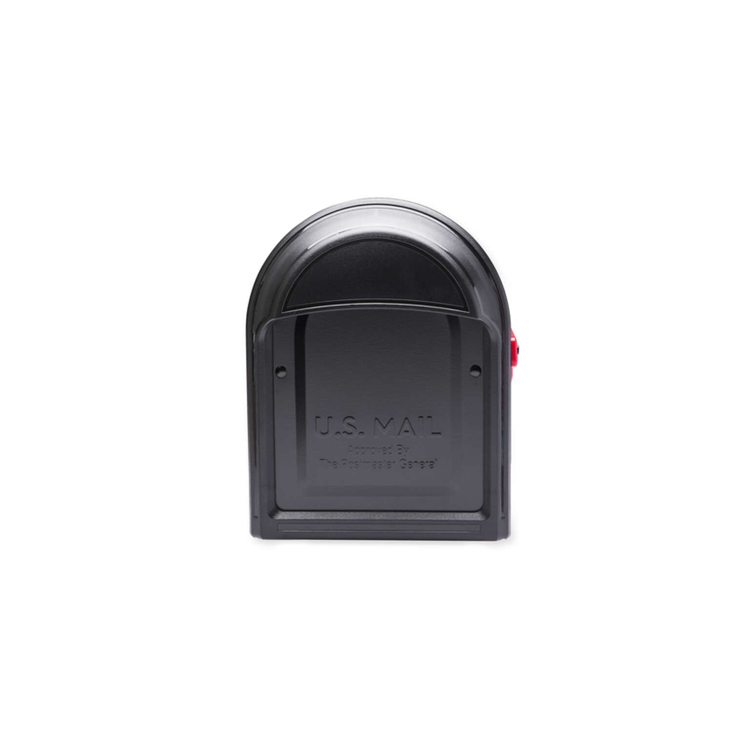 Architectural Mailboxes Barrington Classic Galvanized Steel Post Mount Black Mailbox