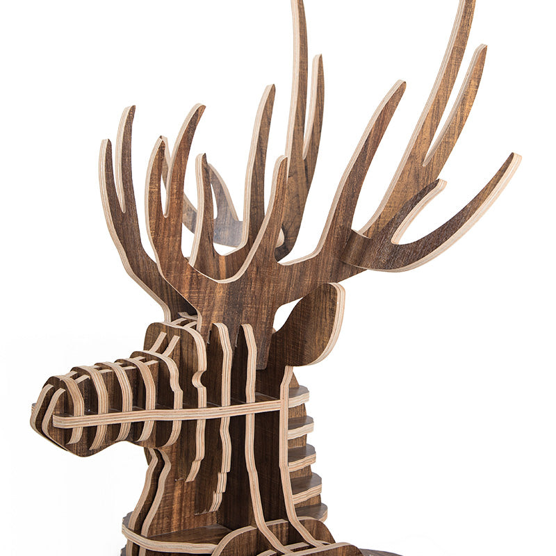 Art Home Deer Decoration Shelving Wood Crafts Tp001Mw