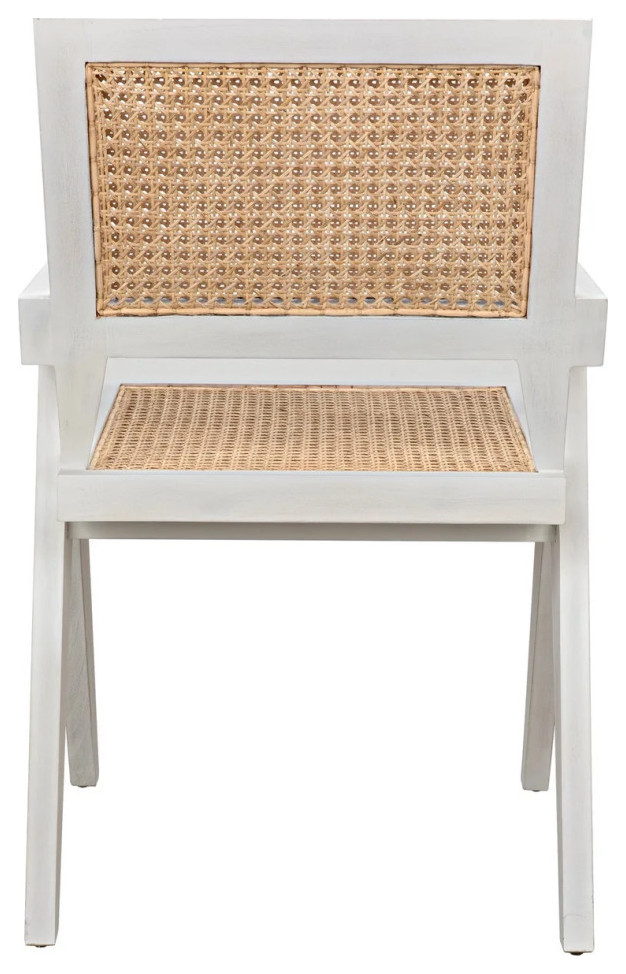 Pearson Chair With Caning  White Wash Set of 2   Modern   Dining Chairs   by Rustic Home Furniture Deco  Houzz
