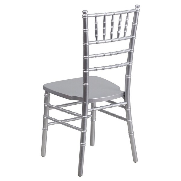 HERCULES Series Silver Wood Chiavari Chair