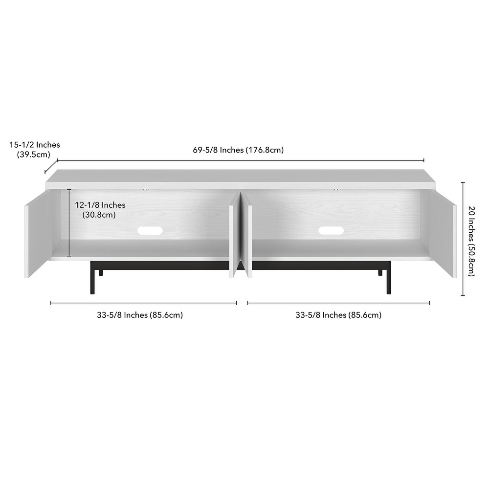 Whitman Rectangular TV Stand for TV's up to 75\