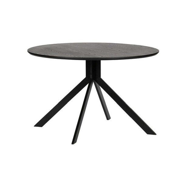 Woood Bruno Black Round Dining Table