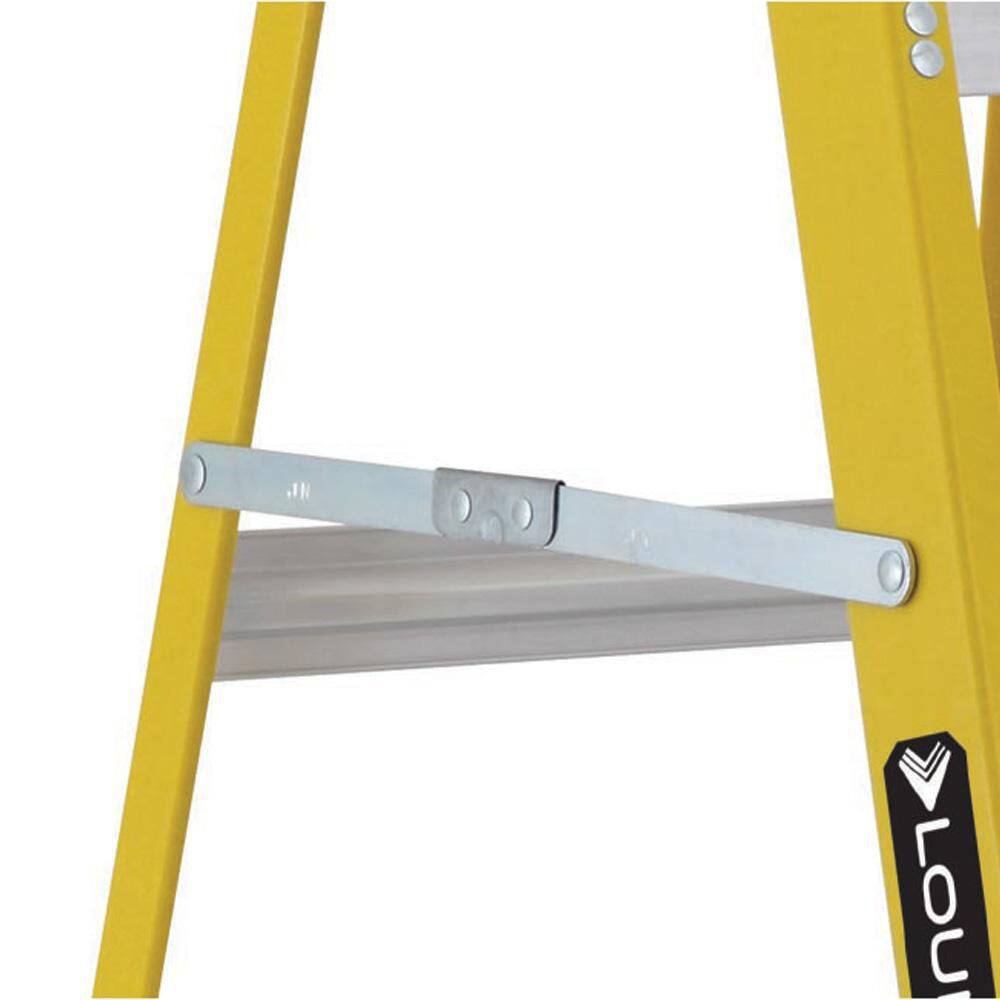 Louisville Ladder 5 ft. Fiberglass Step Ladder with 250 lb. Load Capacity Type I Duty Rating FS2005