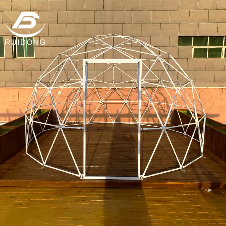 4m Width Mini White Transparent UV Resistance Half Dome Tents For Outdoor Camping 1 2 people