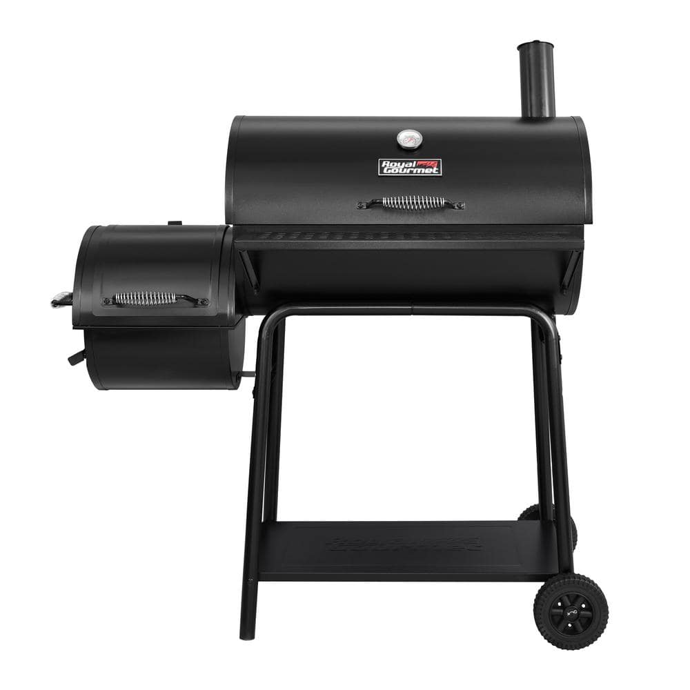 Royal Gourmet 30 in. Charcoal Grill with Offset Smoker CC1830F