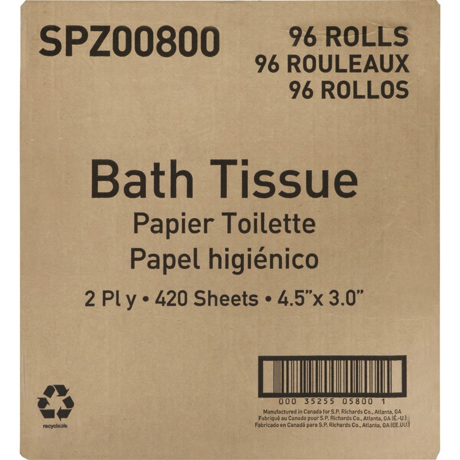 2-ply Bath Tissue by Special Buy SPZ00800