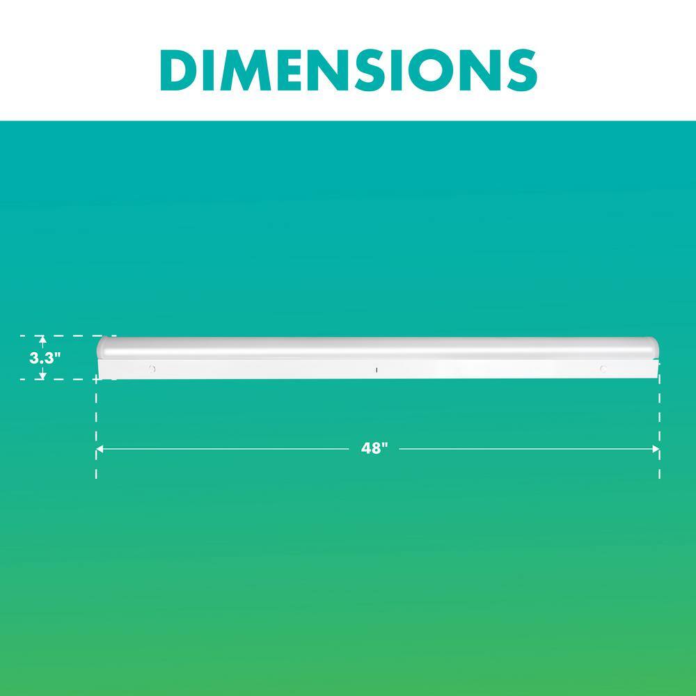 Simply Conserve 406496-Watt Equivalent Dimmable Integrated LED Strip Light 3500K4000K5000K  6-pack L3050-STRP-3550-4FT-D-ADJ-120277-6