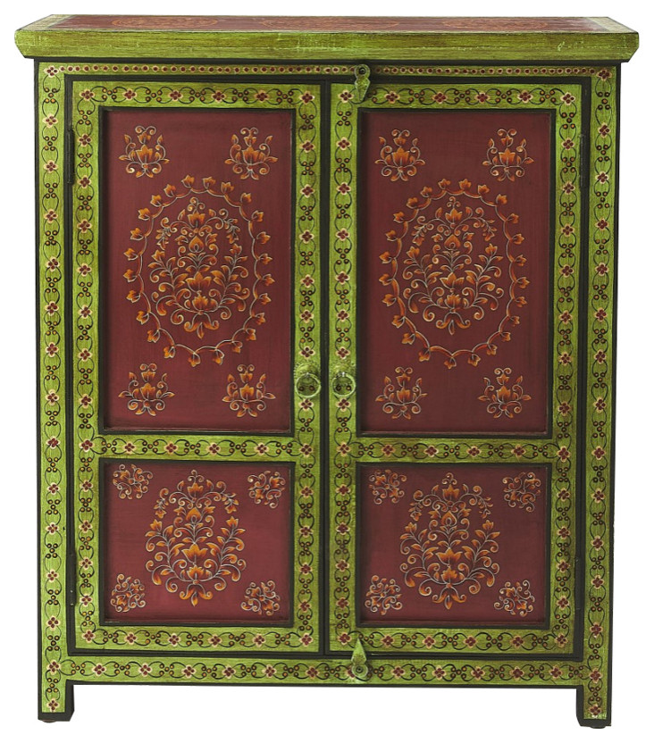 Disha Hand Painted Chest   Mediterranean   Accent Chests And Cabinets   by HomeRoots  Houzz