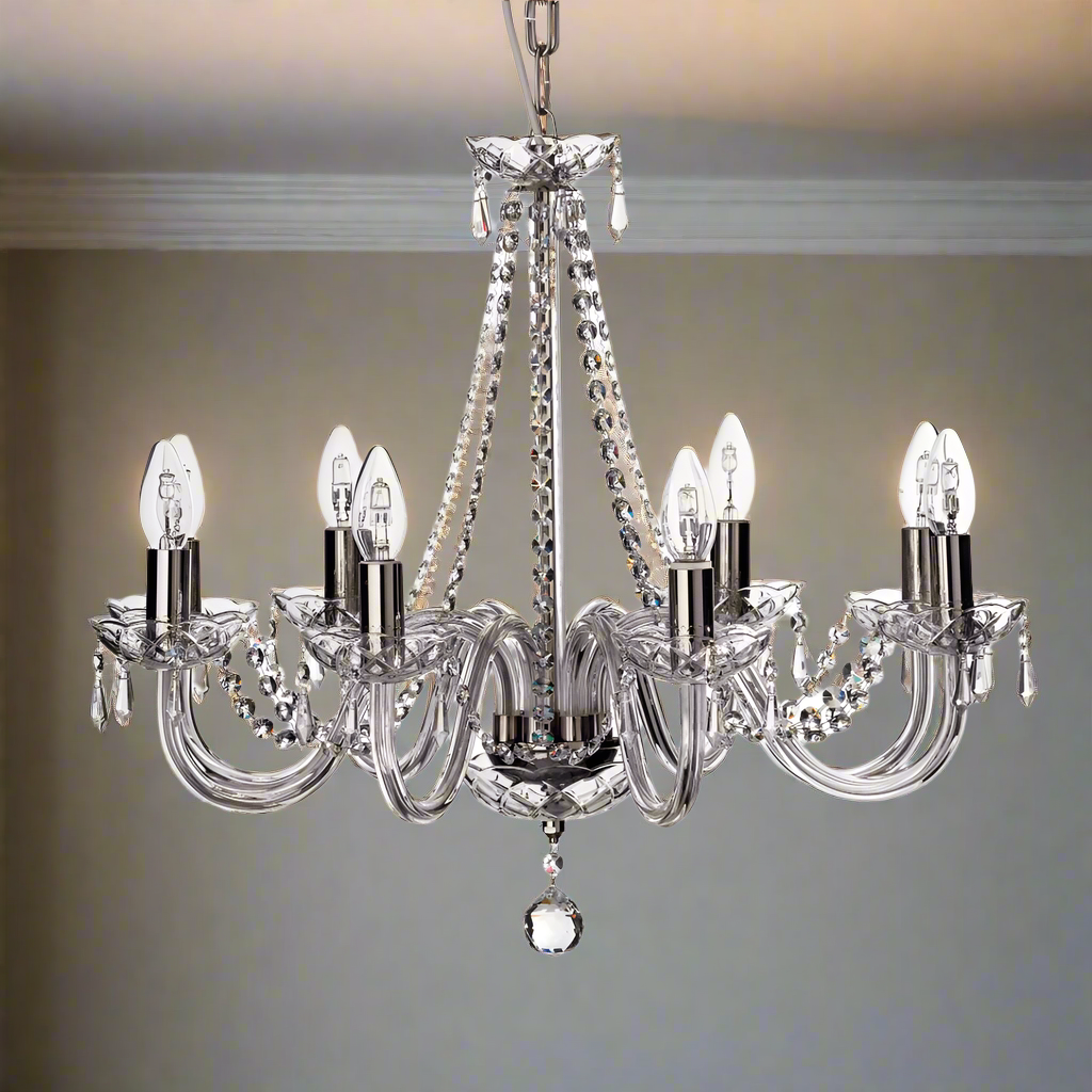 Galway Crystal Cashel 8 Arm Chandelier