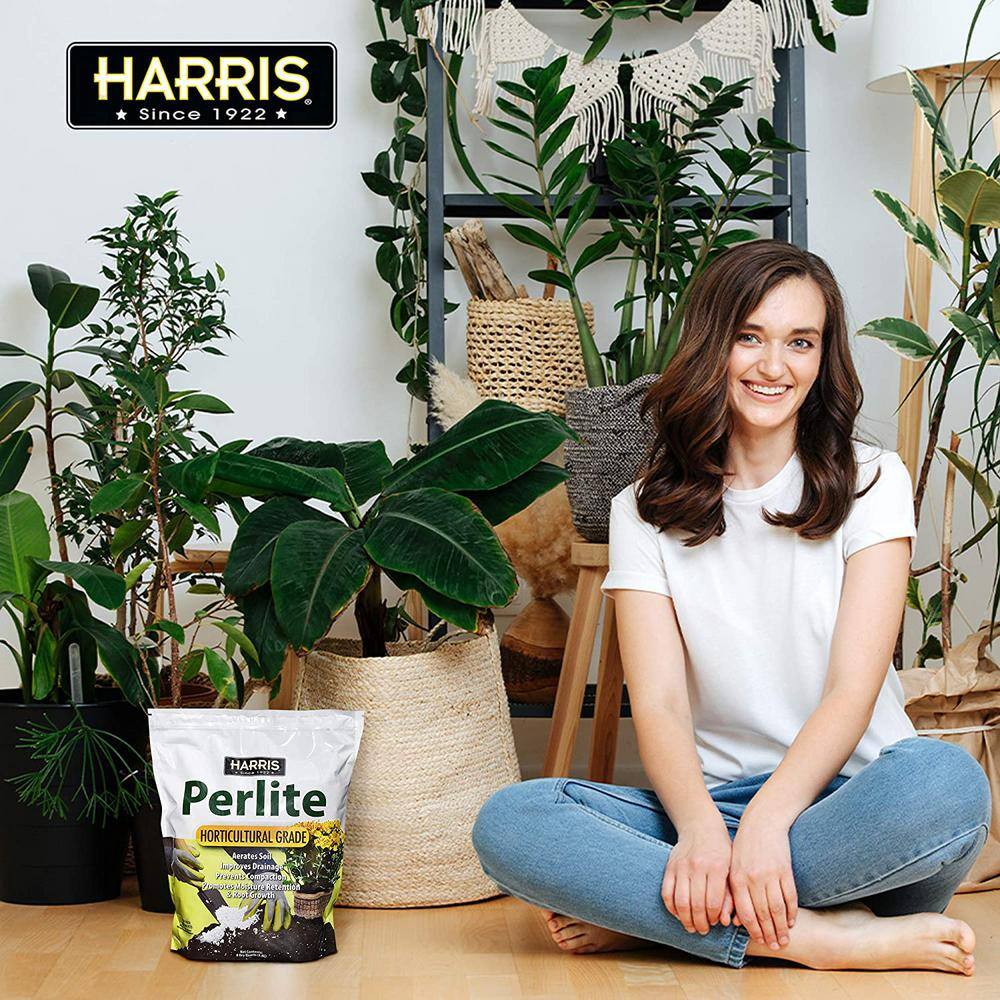 Harris 36 Gal. Expanding Coco Coir Pith (16 Brick4-Pack) and 8 Dry Qt. Premium Horticultural Perlite 4COCO4-PERL8