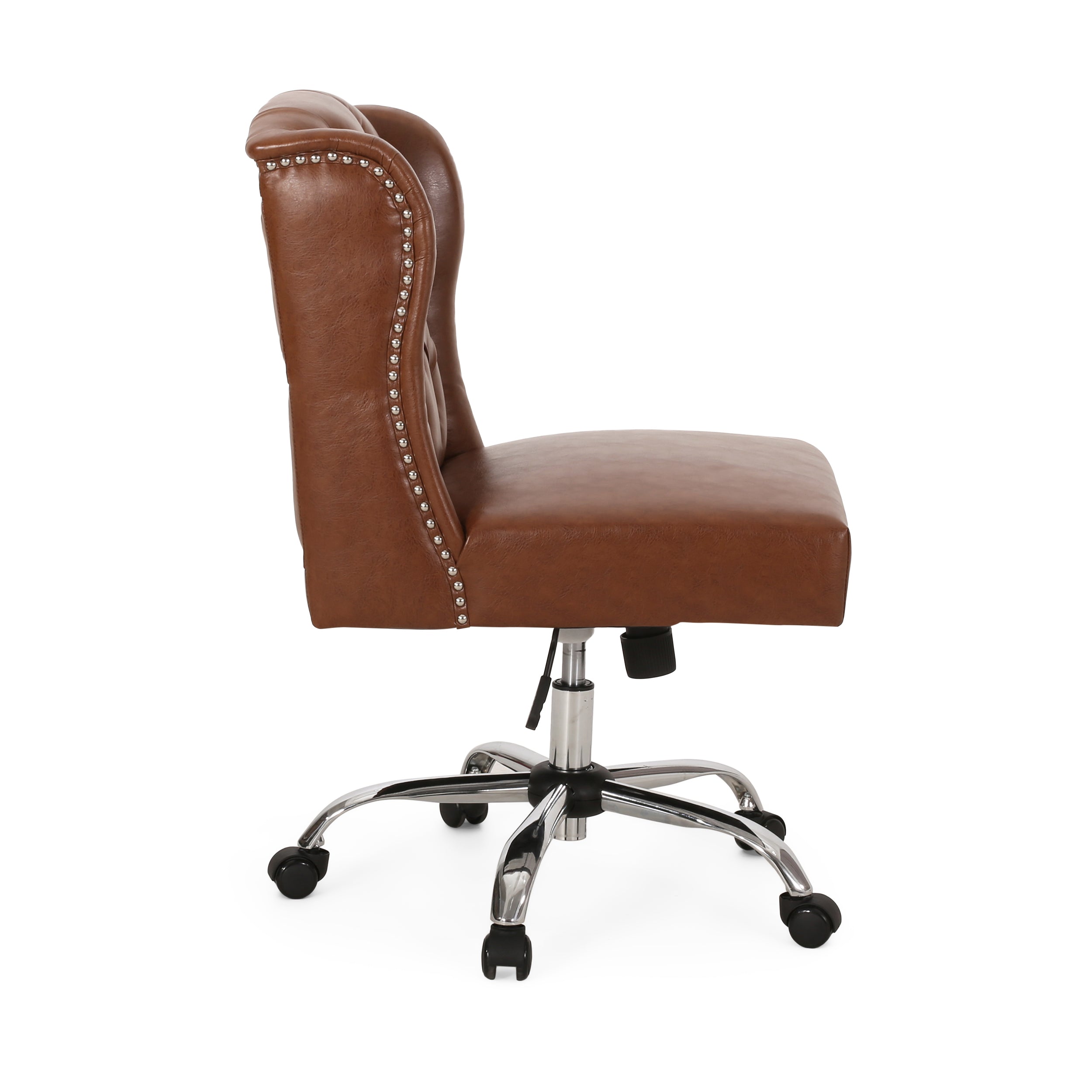 Amar Contemporary Wingback Tufted Swivel Office Chair