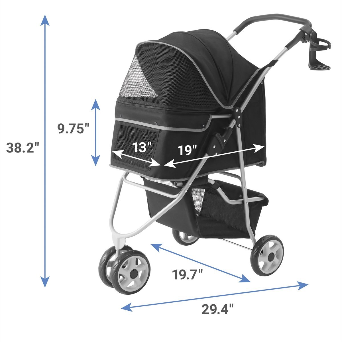 Frisco Dog and Cat Collapsible Stroller