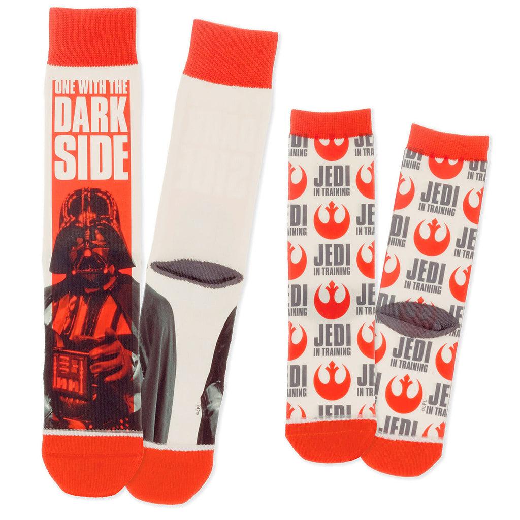 Hallmark  Star Wars™ Darth Vader™ and Jedi in Training Adult and Child Novelty Crew Socks, Set of 2