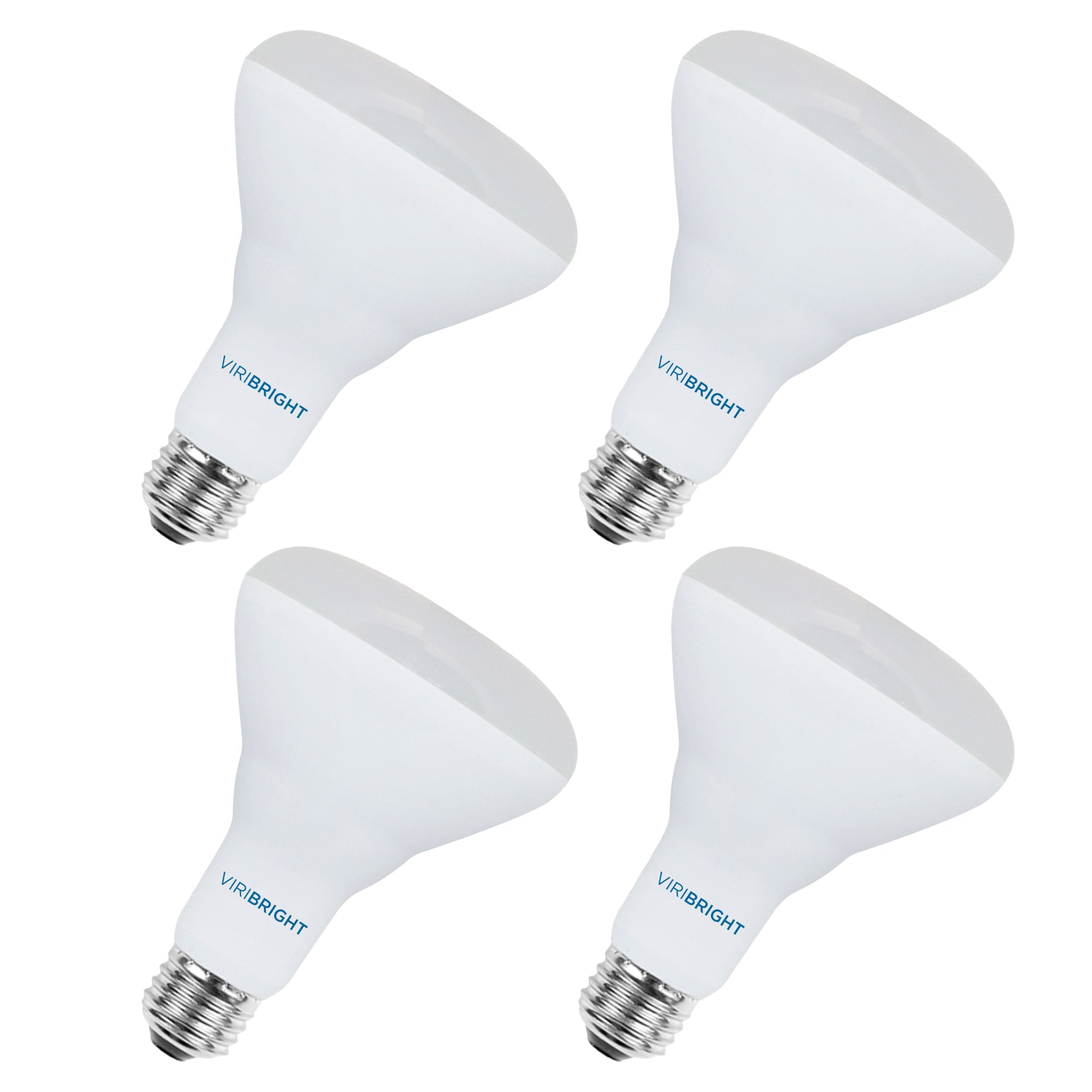 65-Watt Equivalent BR30 E26 LED Indoor Flood Light Bulb， 2700K Soft White (4-Pack)