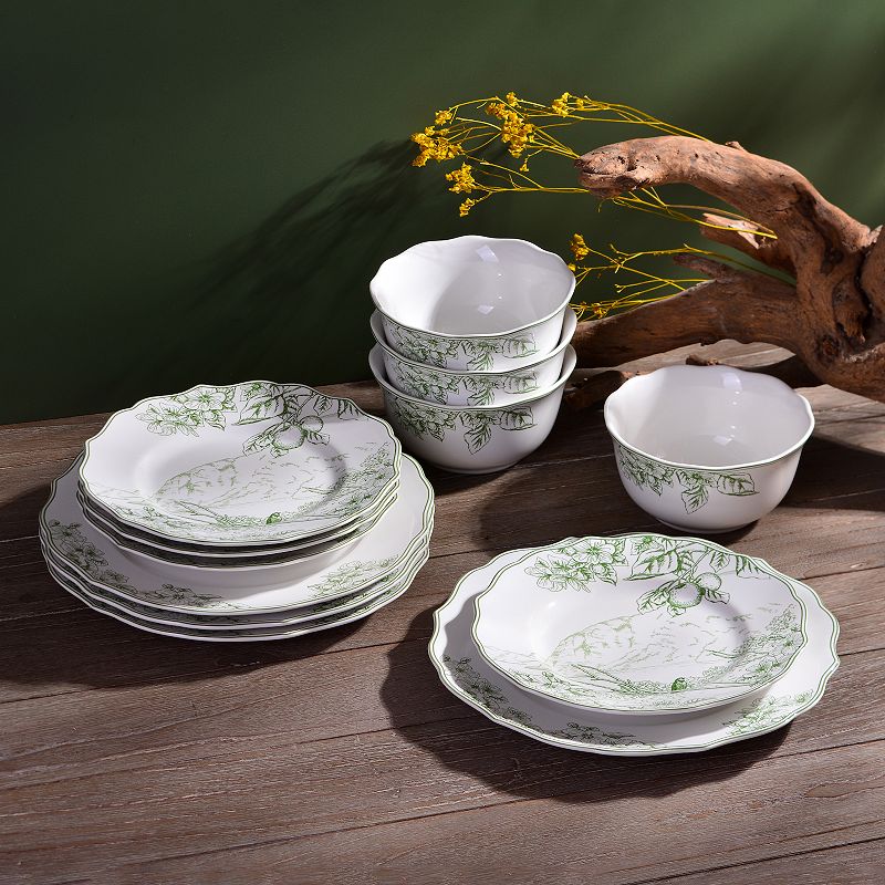 222 Fifth 12-pc. Hudson Valley Dinnerware Set