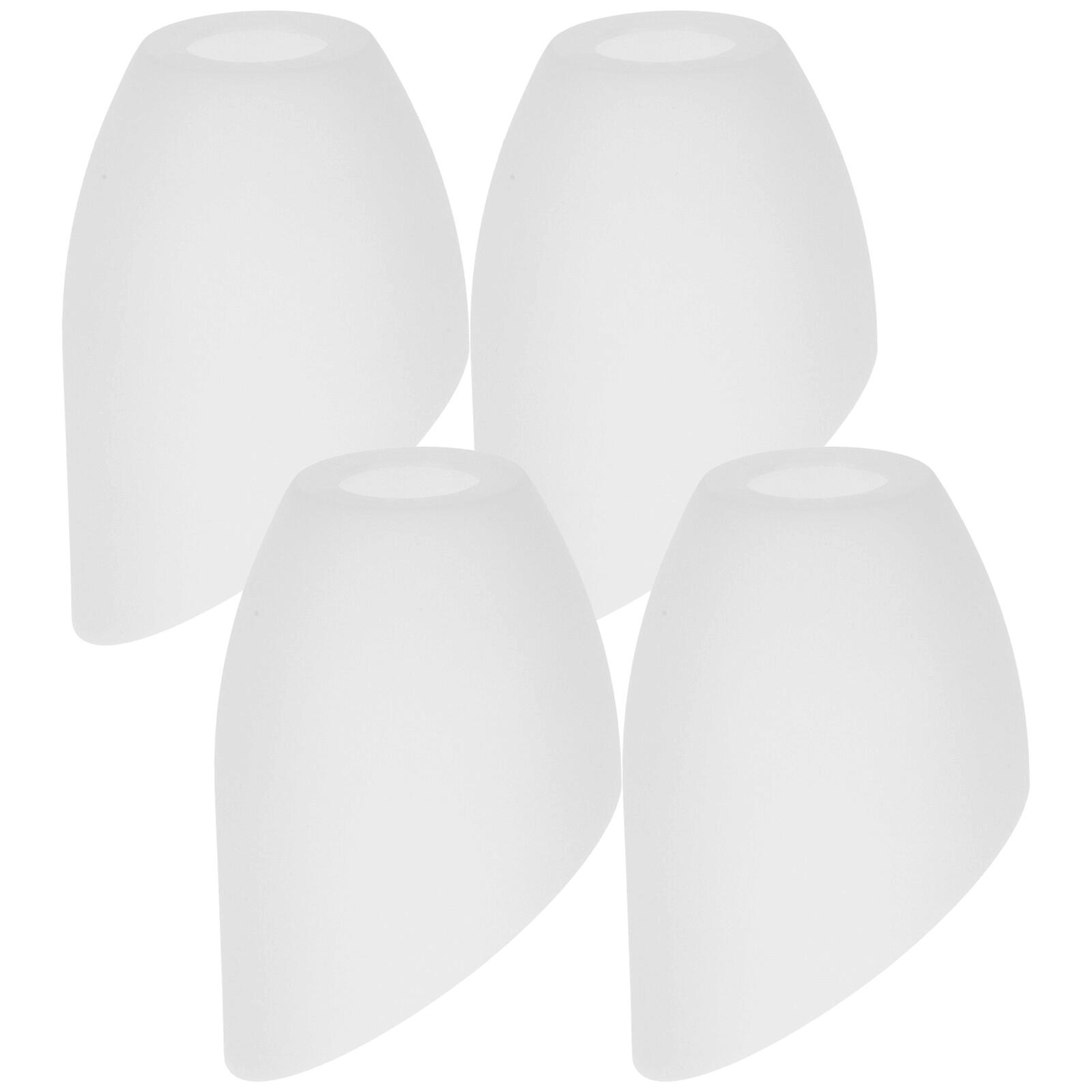 4pcs Plastic Lamp Cover Simple Home Light Cover Chic Light Accessory White