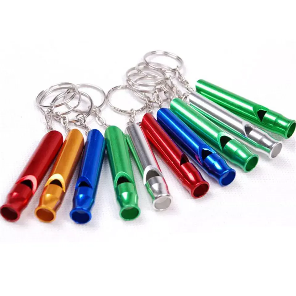 Emergency Survival Tool aluminum alloy lifeguard whistle Ant wolf alarm whistle Self defense whistle keychain