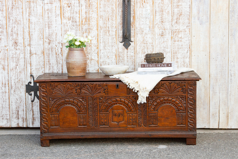 Exceptional 17th Century French Carved Chest   Traditional   Accent Chests And Cabinets   by De cor  Houzz