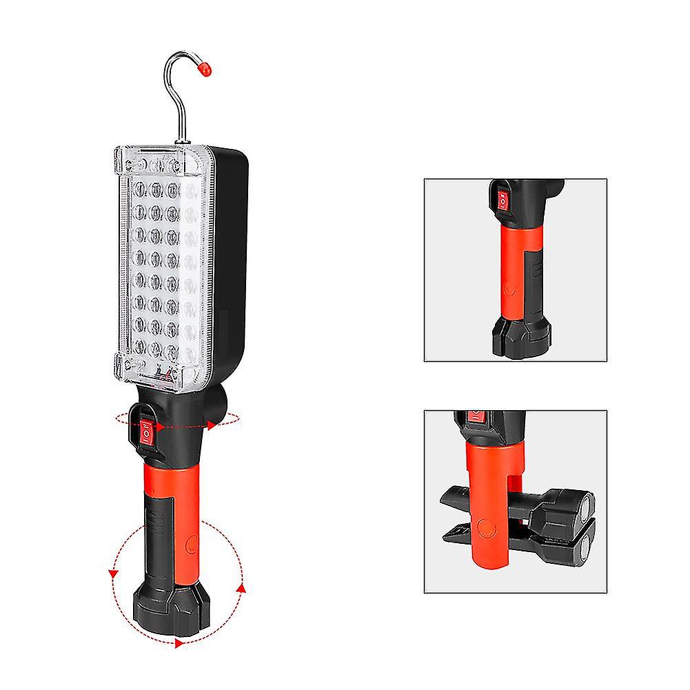 34led Inspection Light Usb Rechargeable Work Light With Clip With Magnet With Hook Built-in Battery