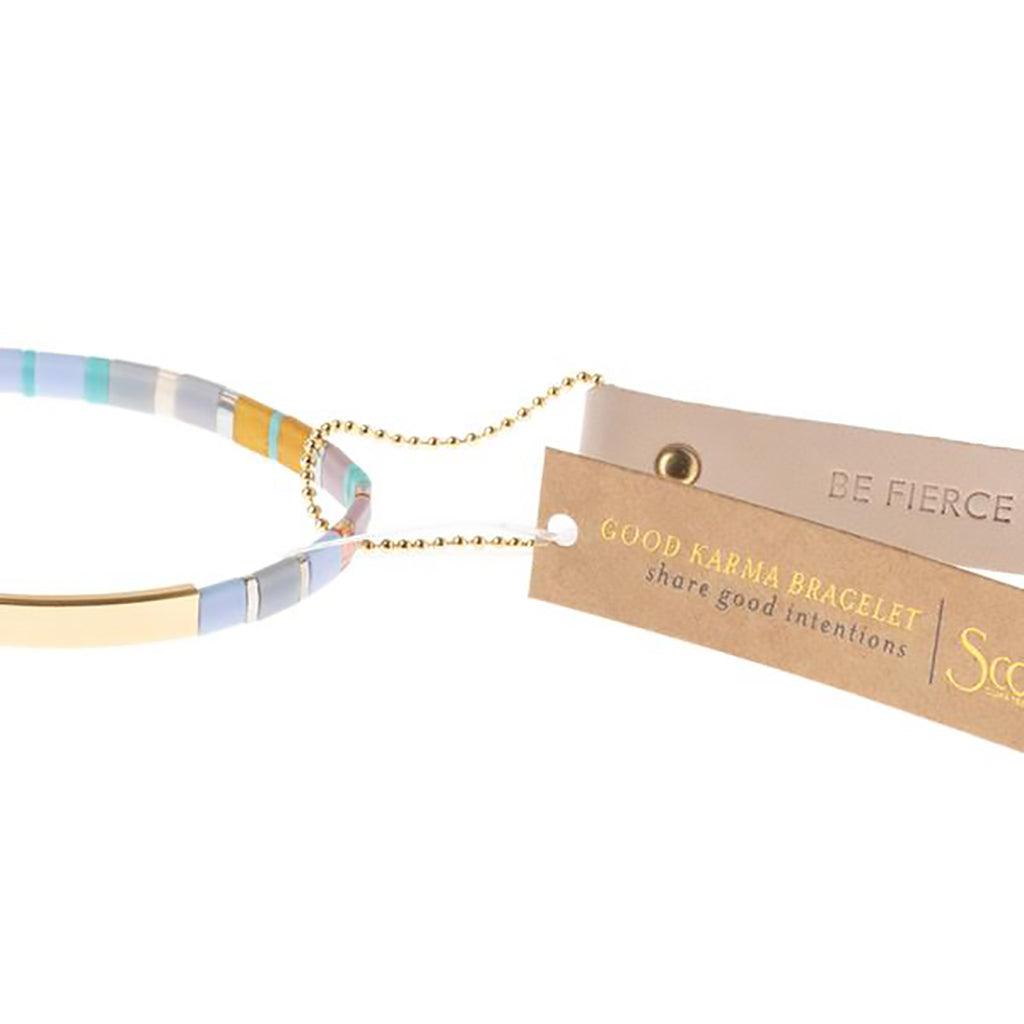 Scout Curated Wears  Good Karma Miyuki Bracelet | Be Fierce - Lavender/Gold