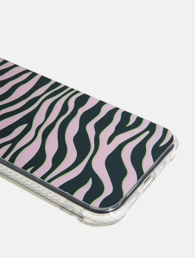 Black and white striped iphone case