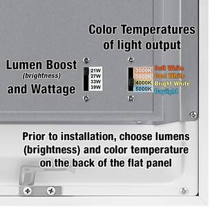 SILENTAIRE 2 ft. x 2 ft. Plasma Air Disinfection Integrated LED Panel Light Adjustable Color Temperatures 4375 Lumens 558101120