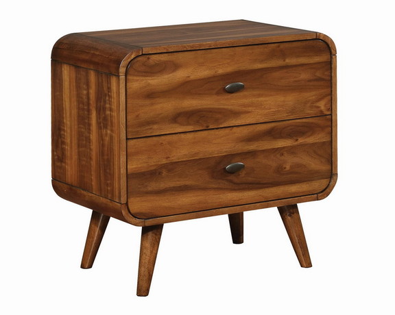 Benzara BM182737 Wooden Nightstand with 2 Drawers ...