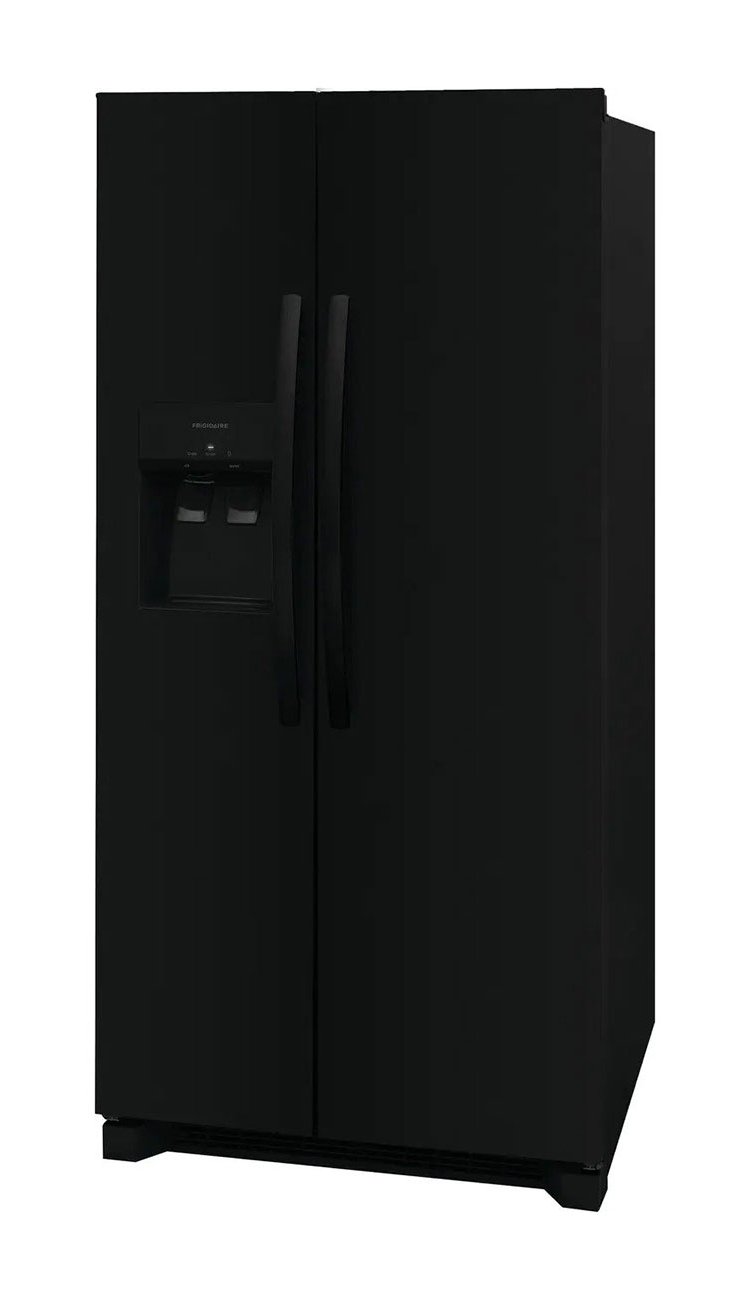 Frigidaire 22.3 Cu. Ft. Black Side-By-Side Refrigerator