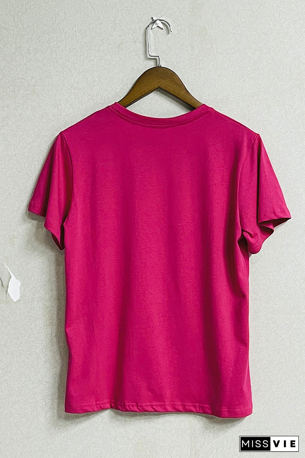 Solid Color O-neck Short Sleeve Tee Wholesale