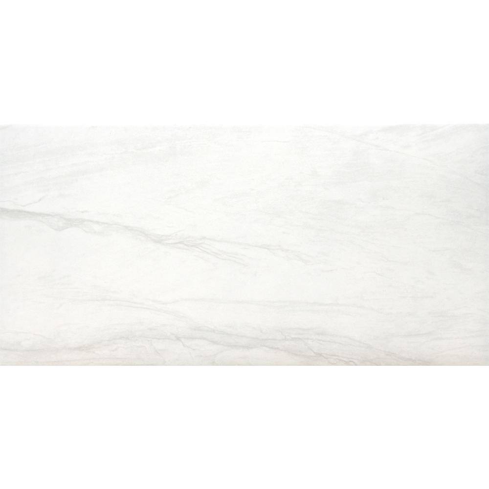 MSI Alexandra White 12 in. x 24 in. Matte Porcelain Marble Look Floor and Wall Tile (16 sq. ft.Case) NHDALEX12X24