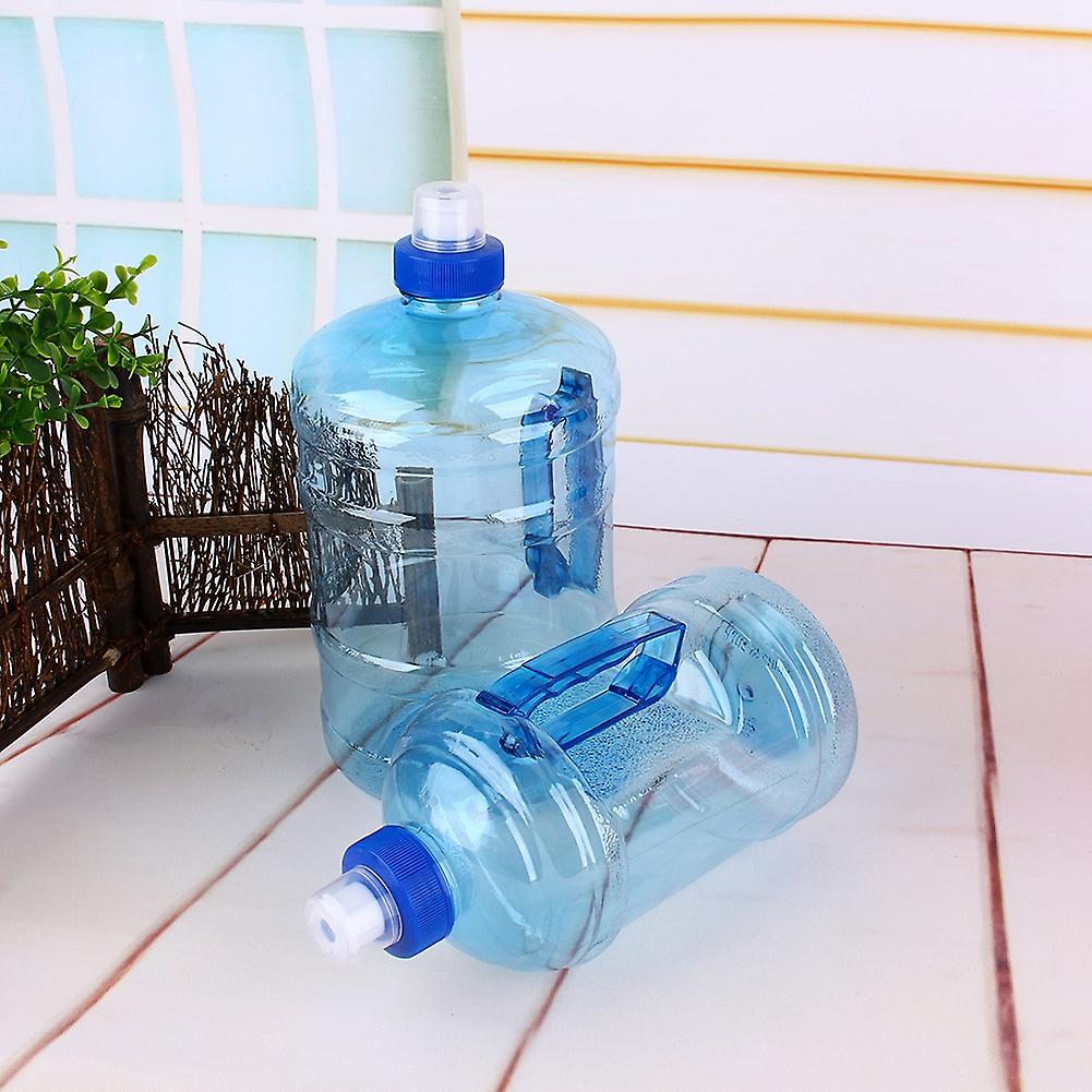 1l Bpa Free Drink Water Bottle Cap Kettle Pet Sport Picnic Blue