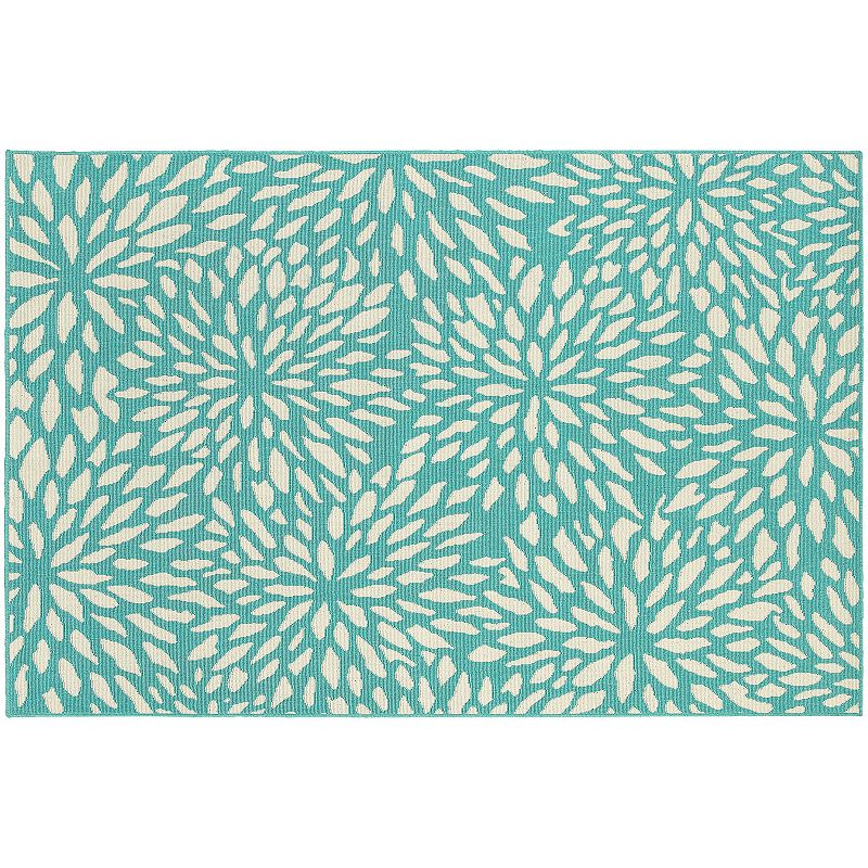 StyleHaven Maritime Petals Floral Indoor Outdoor Rug