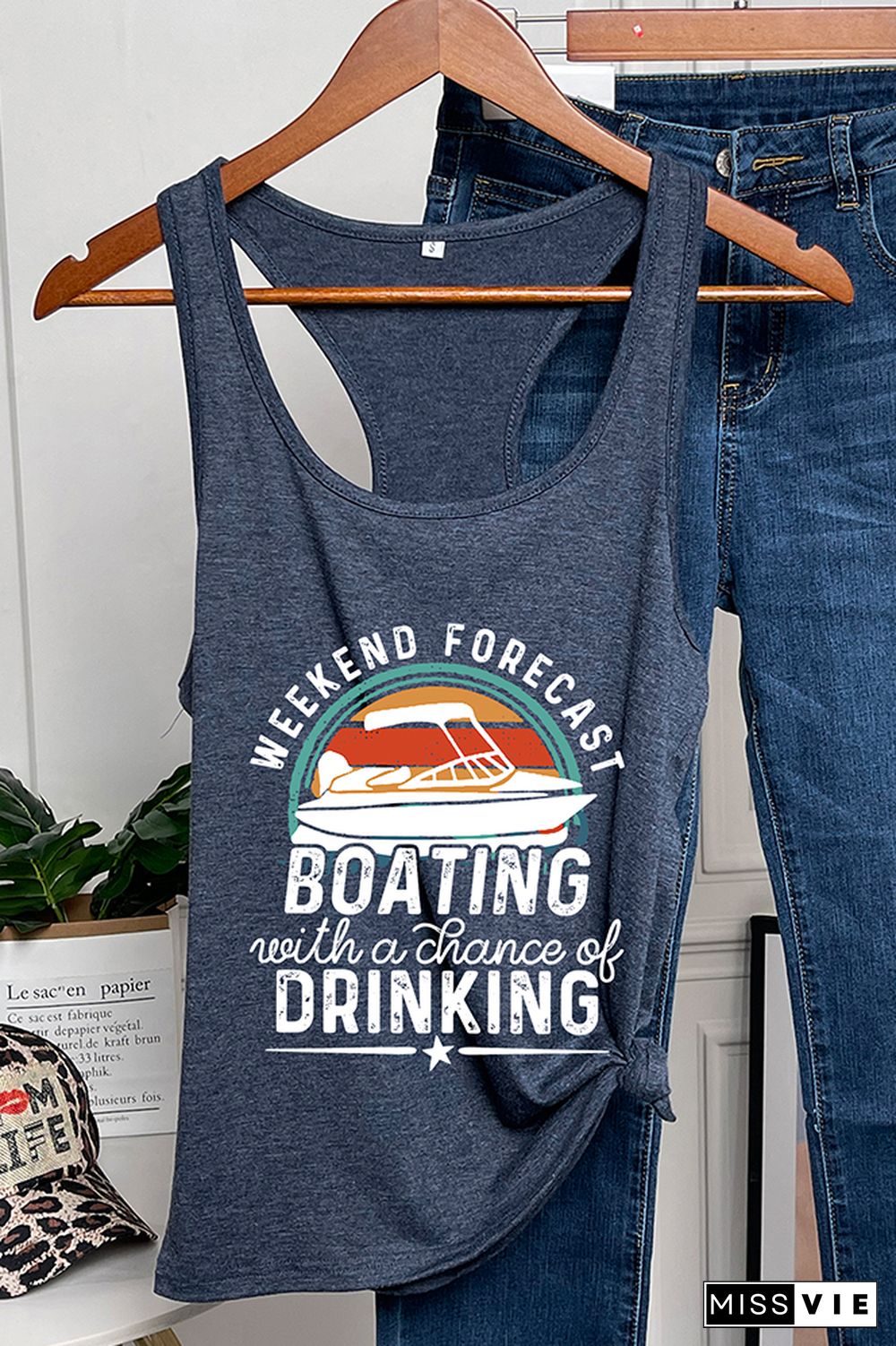 Weekend Forecast Boating Tank Tops Wholesale