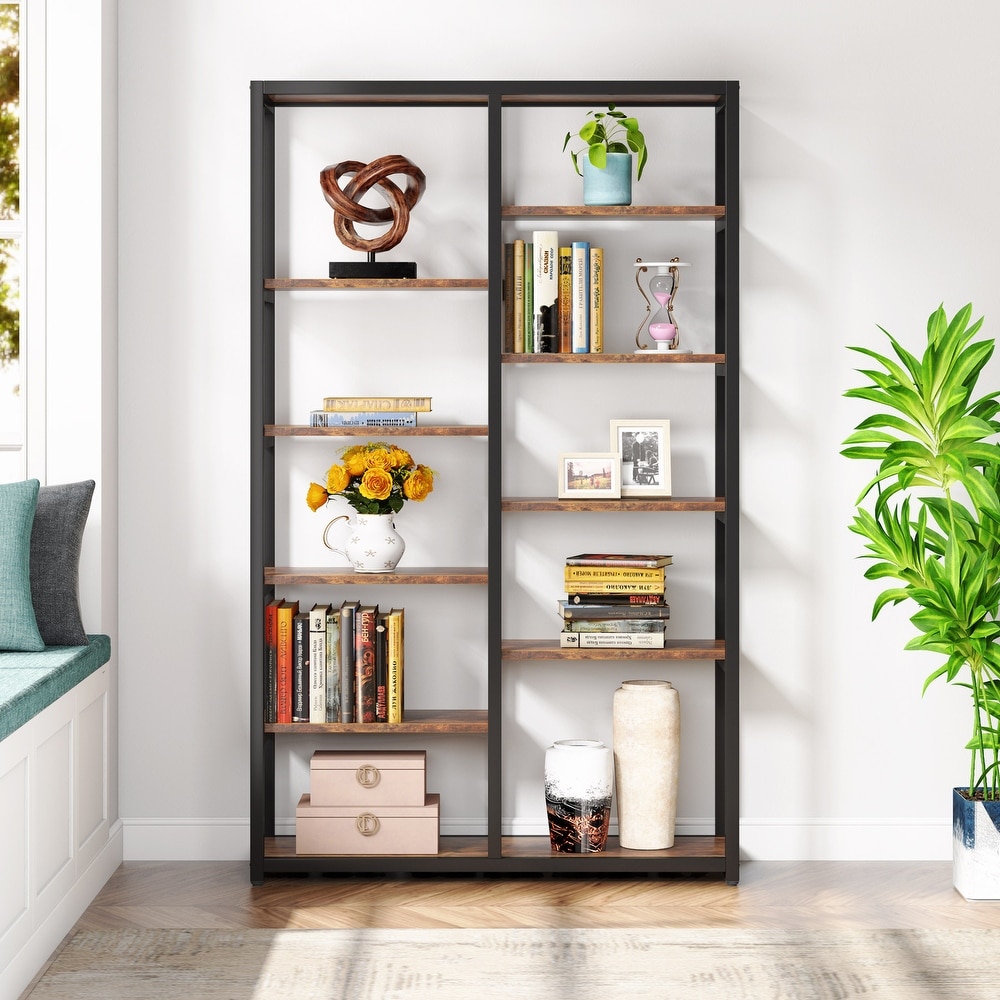 70 inch Bookshelf 10 shelf Open Bookcase   70.86'' H x 39.37'' W x 11.8''L