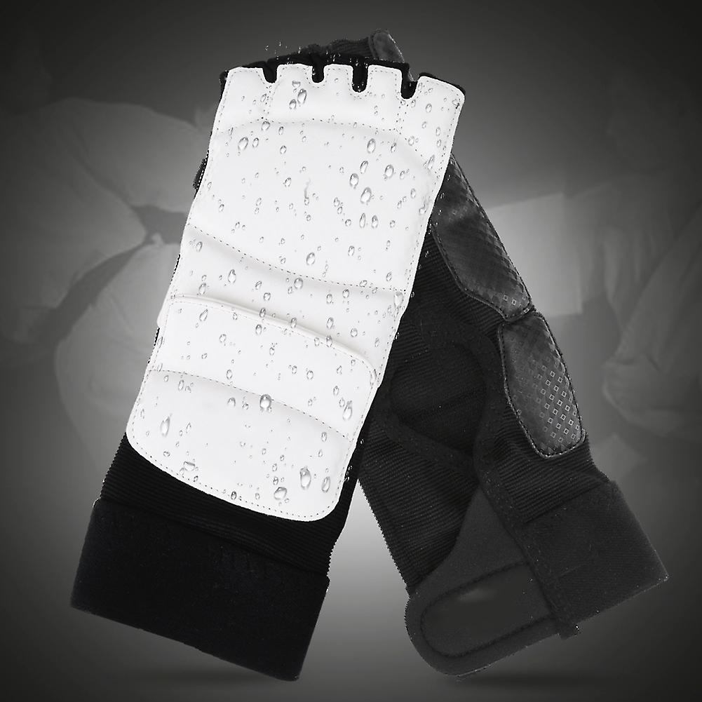 Adult/kids Taekwondo Sparring Boxing Half Toe Foot Guard Protector Cover (m Foot Guard)