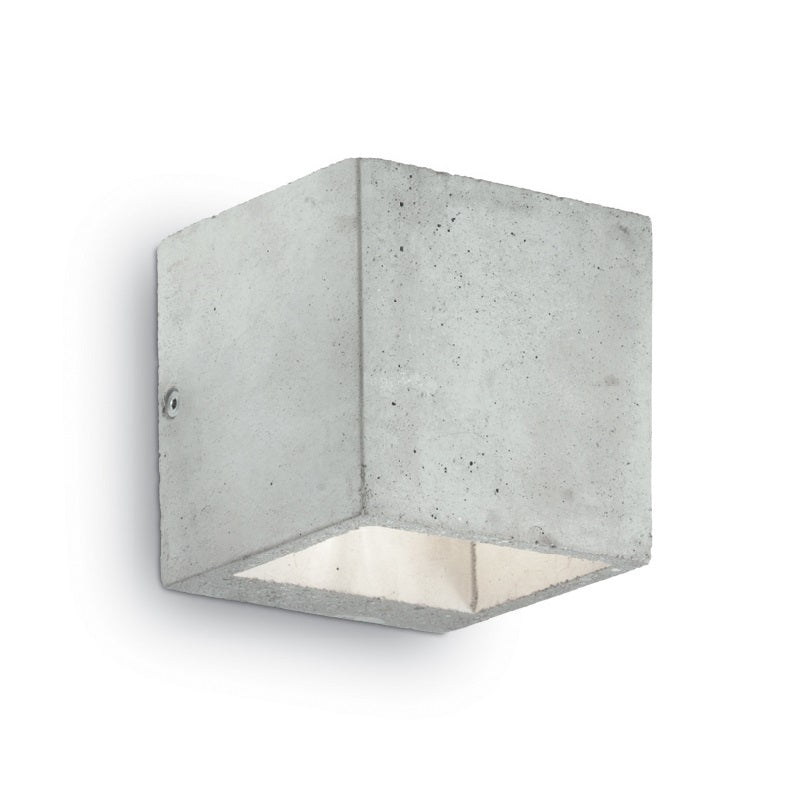 Ideal Lux 141268 Kool Grey Concrete Vintage Square Wall Light