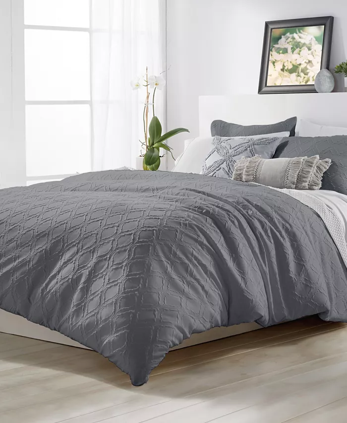 Microsculpt Ogee Full Queen Comforter Set